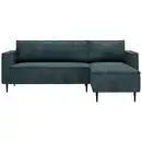 Bild 1 von Livetastic Ecksofa, Petrol, Textil, 3-Sitzer, Füllung: Schaumstoff, L-Form, einmalig seitenverkehrt montierbar, 223x151 cm, Made in EU, Wohnzimmer, Sofas & Couches, Wohnlandschaften, Ecksofas