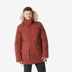 QUECHUA Wanderjacke Herren Parka bis -20 °C wasserdicht - NH900 braun