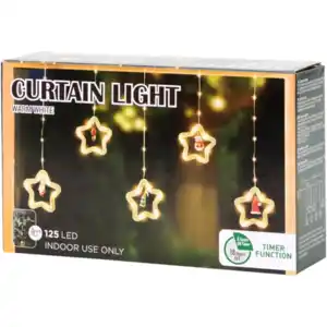 Lichtervorhang mit Figuren