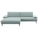 Bild 1 von Dieter Knoll Ecksofa, Mintgrün, Textil, Ottomane links, L-Form, 284x184 cm, Fußauswahl, Stoffauswahl, Sitzqualitäten, seitenverkehrt erhältlich, Hocker Rücken echt, individuell planbar, Wohnzimm
