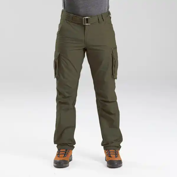 Bild 1 von FORCLAZ Cargohose Herren Backpacking - Travel 100 khaki
