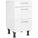 Bild 1 von Nobilia Schubkastenunterschrank Touch, Weiß, Metall, 3 Schubladen, einzeln stellbar, 45x87x56 cm, Blauer Engel, Pefc, Goldenes M, Made in Germany, DGM-Klimapakt, Zusatzausstattung erhältlich, Küch