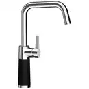 Bild 1 von Schock Küchenarmatur Sc-530, Schwarz, Metall, Stein, 5.2x35x19 cm, flexible Anschlussschläuche, herausziehbare Spülbrause, schwenkbarer Auslauf 360°, Armaturen