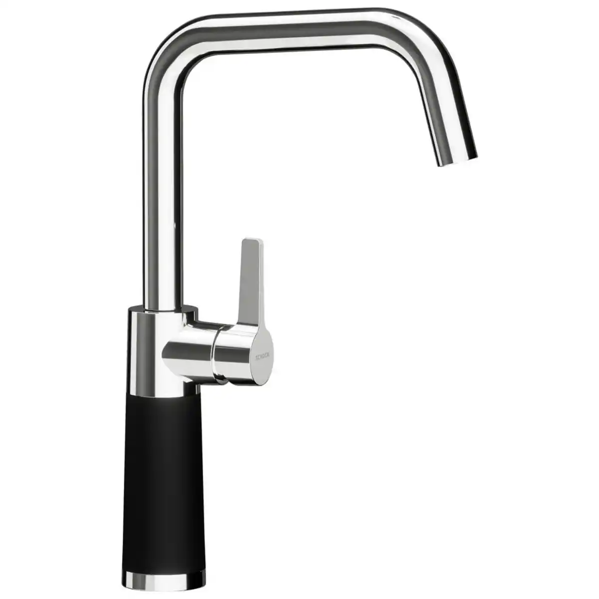 Bild 1 von Schock Küchenarmatur Sc-530, Schwarz, Metall, Stein, 5.2x35x19 cm, flexible Anschlussschläuche, herausziehbare Spülbrause, schwenkbarer Auslauf 360°, Armaturen