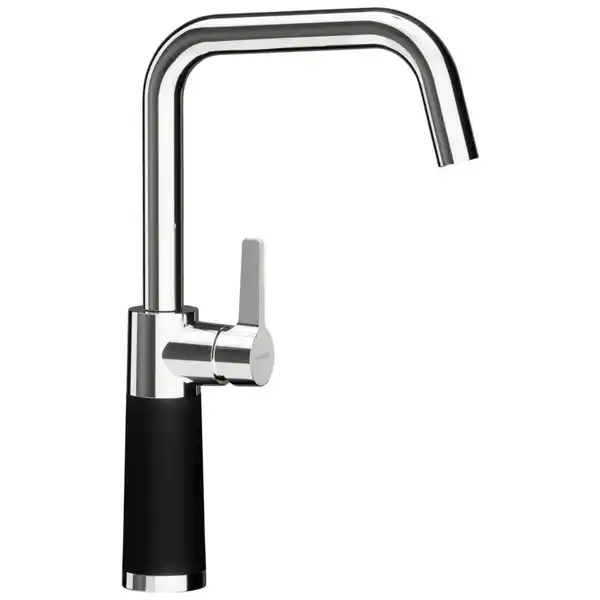 Bild 1 von Schock Küchenarmatur Sc-530, Schwarz, Metall, Stein, 5.2x35x19 cm, flexible Anschlussschläuche, herausziehbare Spülbrause, schwenkbarer Auslauf 360°, Armaturen