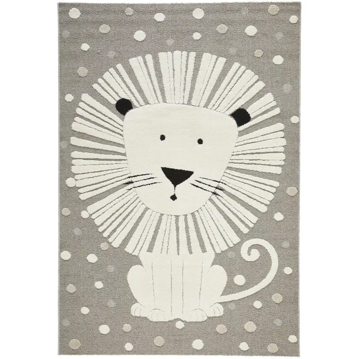 Bild 1 von Ben'n'jen Kinderteppich Löwe, Grau, Textil, Tier, rechteckig, 160x230 cm, ISO 9001, Bsci, Oeko-Tex® Standard 100, Made in Turkey, für Fußbodenheizung geeignet, in verschiedenen Größen erhältli