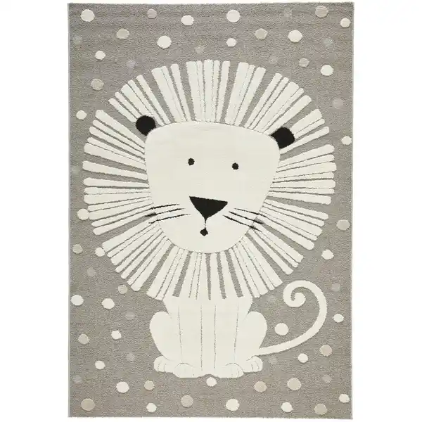 Bild 1 von Ben'n'jen Kinderteppich Löwe, Grau, Textil, Tier, rechteckig, 160x230 cm, ISO 9001, Bsci, Oeko-Tex® Standard 100, Made in Turkey, für Fußbodenheizung geeignet, in verschiedenen Größen erhältli