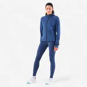 KIPRUN Lauftights lang Damen - Run 500 Warm blau