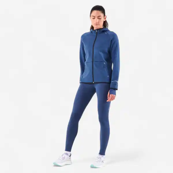 Bild 1 von KIPRUN Lauftights lang Damen - Run 500 Warm blau