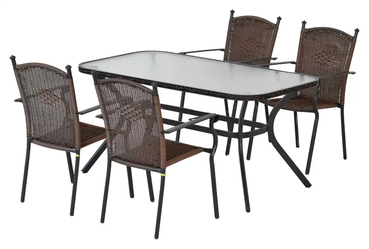 Bild 1 von GARTENSET ROMA, Braun, Graphitfarben