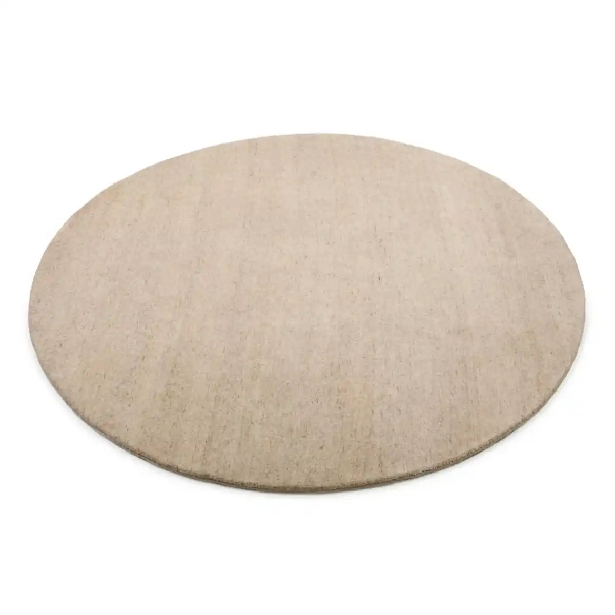 Bild 1 von Linea Natura Wollteppich Silverström, Beige, Textil, Uni, rund, für Fußbodenheizung geeignet, Teppiche & Böden, Teppiche, Naturteppiche