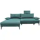 Bild 1 von Mid.you Ecksofa, Mintgrün, Textil, Ottomane links, L-Form, 260x192 cm, Made in EU, Liegefunktion, Wohnzimmer, Sofas & Couches, Wohnlandschaften