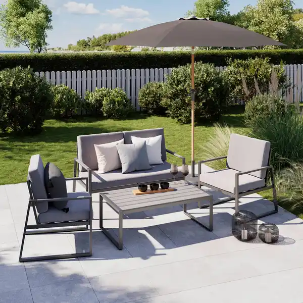 Bild 1 von Loungegarnitur Rafael 1 Anthrazit/Grau, Anthrazit, Grau