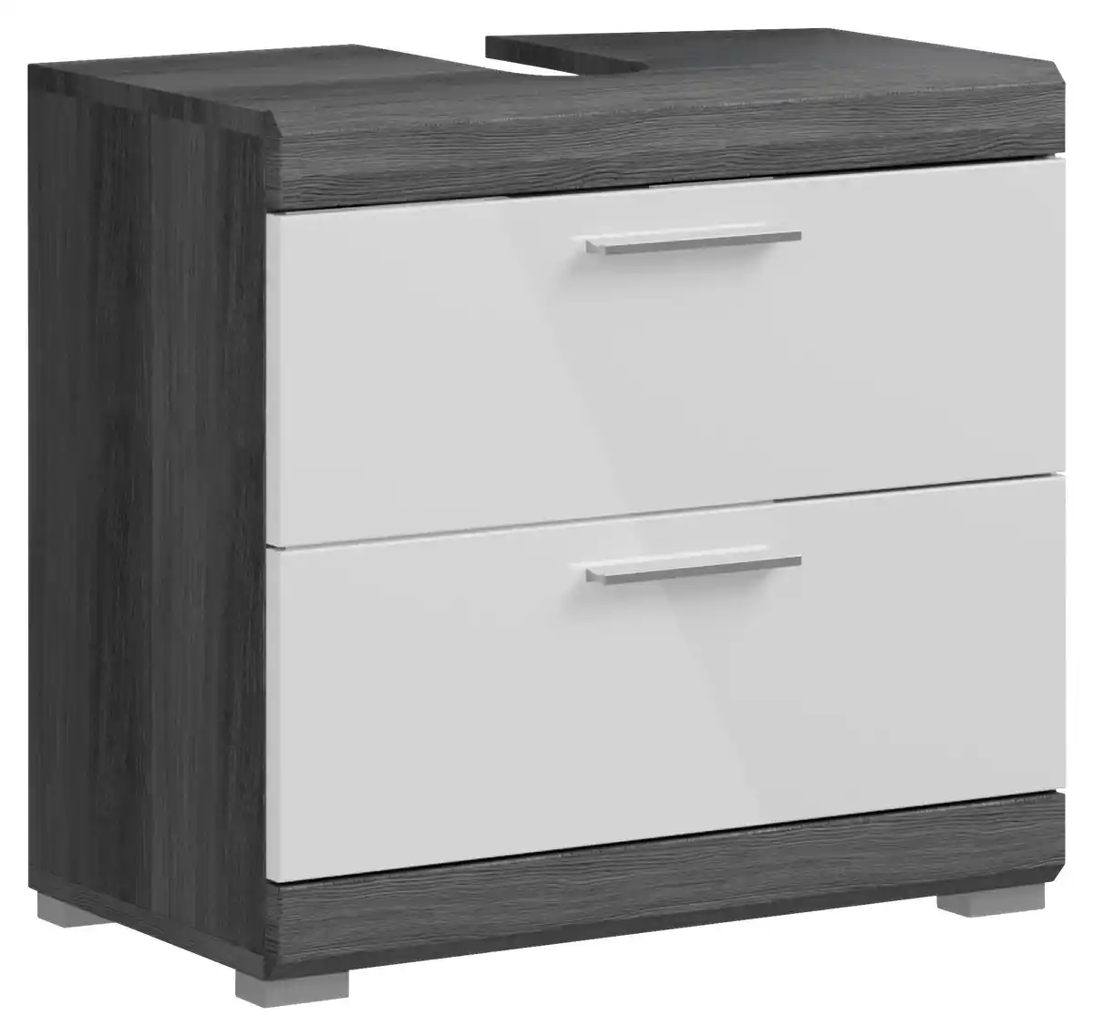 Bild 1 von Waschbeckenunterschrank Scout ca. 60x56 cm Anthrazit/Weiß, Anthrazit, Grau, Weiß Hochglanz