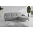 Bild 1 von Sit & More Ecksofa Blues V, Grau, Textil, 4,5-Sitzer, Ottomane rechts, L-Form, 271x191 cm, Goldenes M, Oeko-Tex® Standard 100, Made in Europe, DGM-Klimapakt, Rücken echt, integrierter Tisch, Armtei