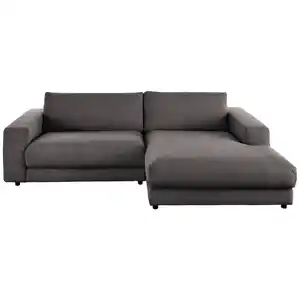 Pure Home Lifestyle Ecksofa 979, Grau, Textil, 2-Sitzer, Ottomane rechts, L-Form, 250x190 cm, Blauer Engel, Goldenes M, Oeko-Tex® Standard 100, DGM-Klimapakt, DGM-Emissionslabel, Stoffauswahl, seite
