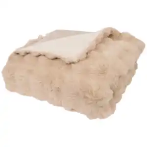 Wohndecke aus Kunstpelz