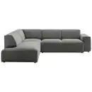 Bild 1 von Pure Home Lifestyle Ecksofa, Grau, Textil, 3-Sitzer, Ottomane links, L-Form, 270x210 cm, Goldenes M, Oeko-Tex® Standard 100, DGM-Klimapakt, DGM-Emissionslabel, Typenauswahl, Lederauswahl, Stoffauswa