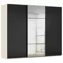 Bild 1 von Novel Schwebetürenschrank, Schwarz, Champagner, Metall, 9 Fächer, 271x223x68 cm, Blauer Engel, Goldenes M, BQ - Bündnis für Qualität, Made in Germany, Typenauswahl, umfangreiches Zubehör erhäl