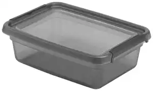 Aufbewahrungsbox Blacky in Schwarz ca. 8,5l, Schwarz, Transparent