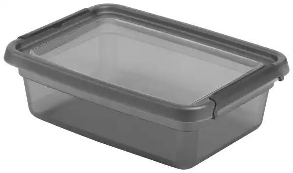 Bild 1 von Aufbewahrungsbox Blacky in Schwarz ca. 8,5l, Schwarz, Transparent