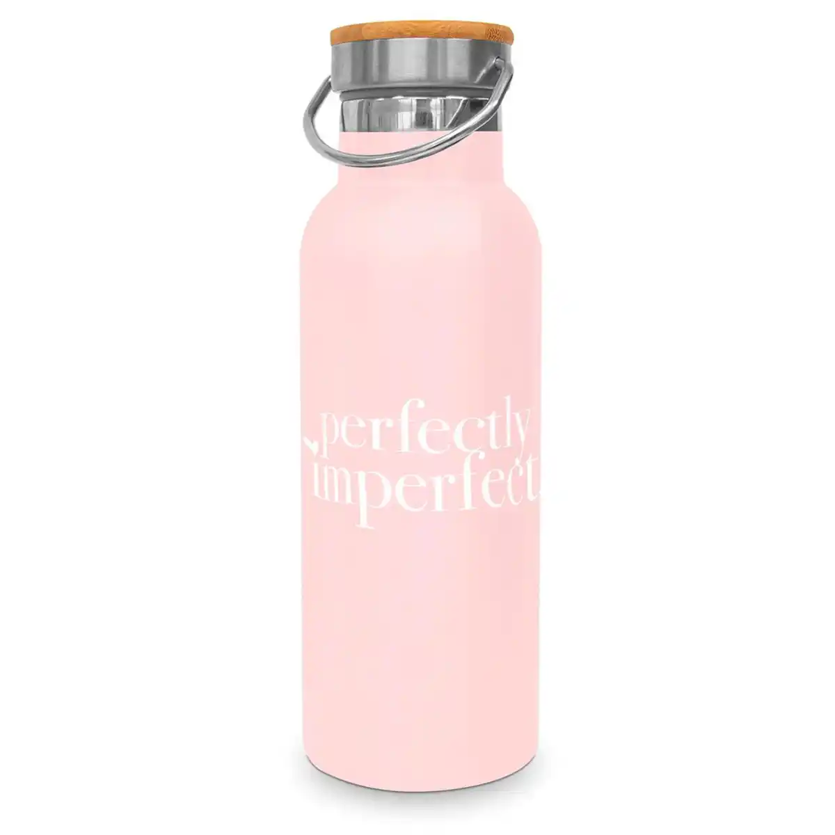 Bild 1 von Thermosflasche Perfectly Imperfect ca. 500ml, Rosa, Weiß