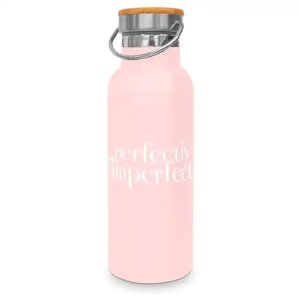 Bild 1 von Thermosflasche Perfectly Imperfect ca. 500ml, Rosa, Weiß