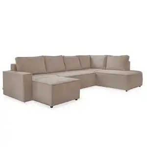 Mid.you Wohnlandschaft, Taupe, Textil, 8-Sitzer, Füllung: Schaumstoff, Ottomane rechts, U-Form, 322x194 cm, Made in EU, Liegefunktion, Wohnzimmer, Sofas & Couches, Wohnlandschaften, Wohnlandschaften
