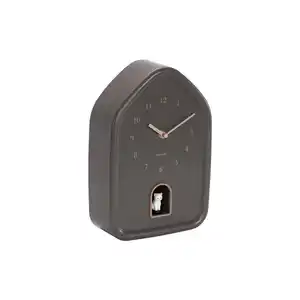 Karlsson Wanduhr Modern Kitty, Cappuccino, Kunststoff, 20x29.1 cm, Schlagwerk, Dekoration, Uhren, Wanduhren