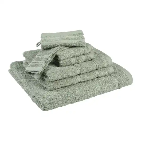 Bild 1 von Frottierset Melanie Salbeigrün, 7-teilig, Salbeigrün