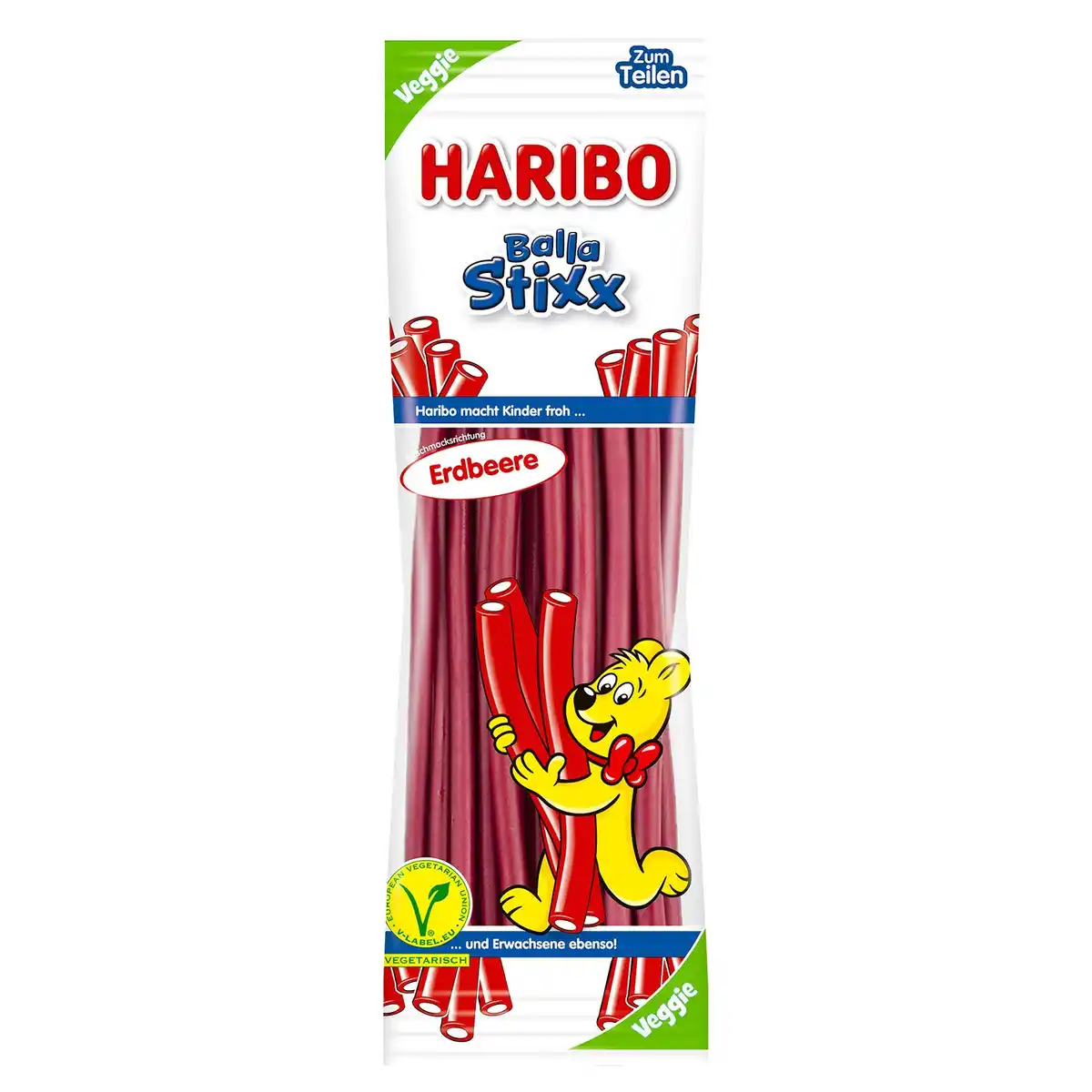 Bild 1 von HARIBO Balla Stixx 200 g, Erdbeere
