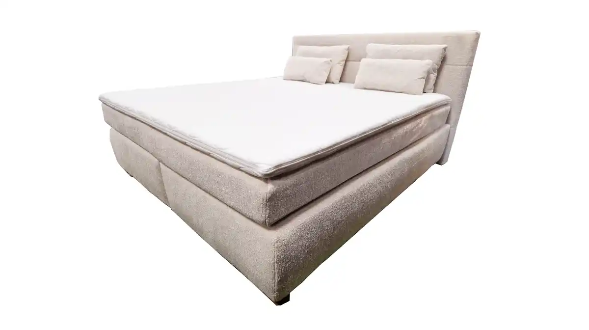 Bild 1 von Boxspringbett 180 x 200 cm beige Chenille - NARVE