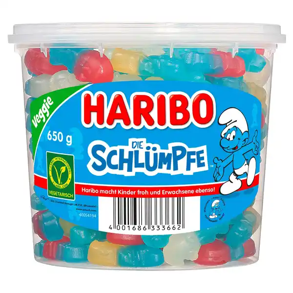 Bild 1 von HARIBO Schlümpfe 650 g