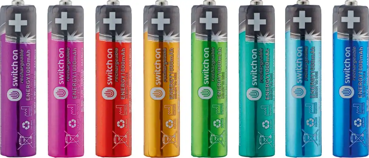Bild 1 von SWITCH ON® NiMH-Akkus »AAA«, 8-St.-Packg.
