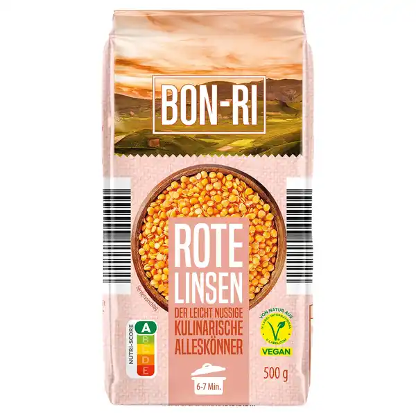 Bild 1 von BON-RI Hülsenfrüchte 500 g, rote Linsen