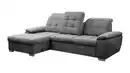 Bild 1 von Ecksofa mit Schlaffunktion anthrazit 260 cm - Bettkasten - MAIKE