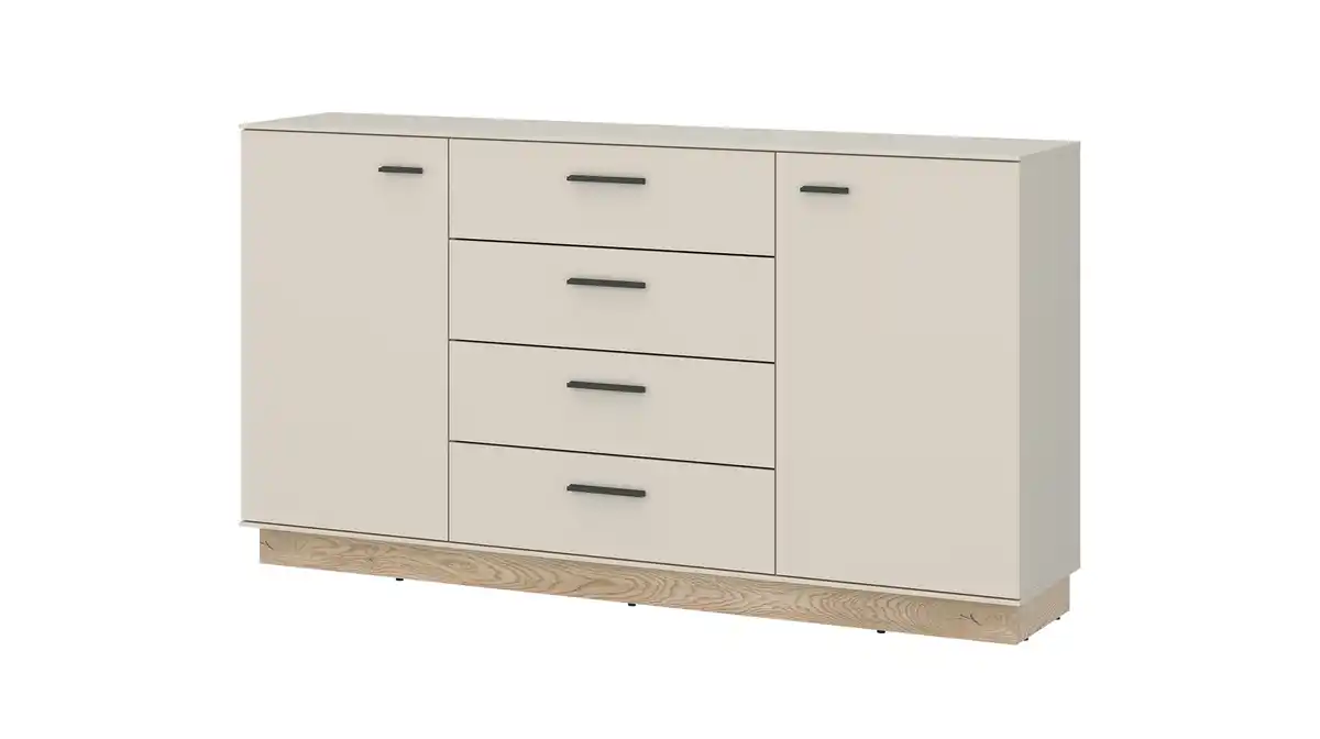 Bild 1 von Sideboard mit 4 Schubladen beige - Eiche 155 cm - MEOLO