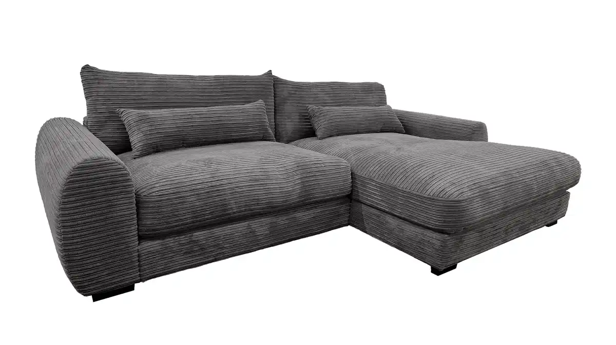 Bild 1 von Ecksofa Cord grau 265 x 180 cm - OT rechts - MARK