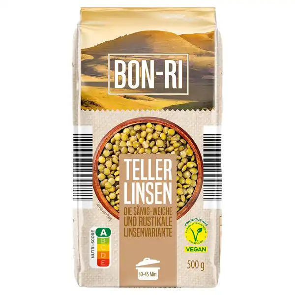 Bild 1 von BON-RI Hülsenfrüchte 500 g, Tellerlinsen