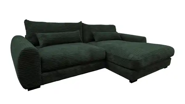 Bild 1 von Ecksofa Cord grün 265 x 180 cm - OT rechts - MARK
