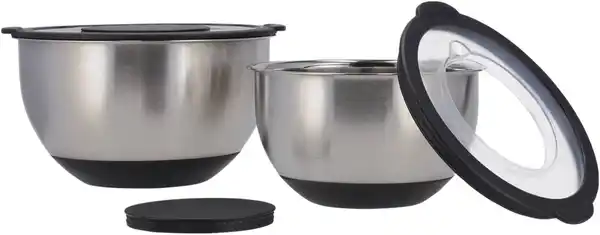 Bild 1 von SPICE&SOUL® Rührschüssel-Set mit Spritzschutzdeckeln, 2-teilig
