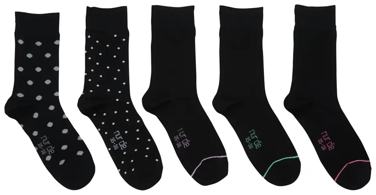 Bild 1 von NUR DIE Damen-Socken, 5 Paar