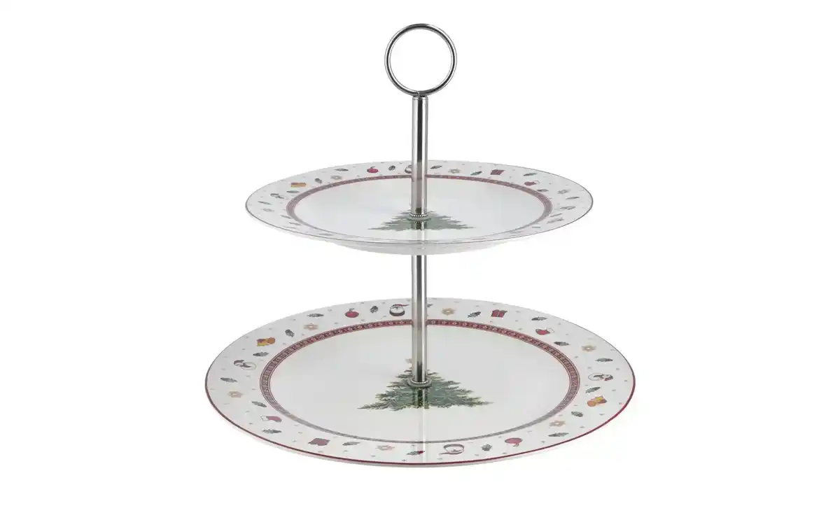 Bild 1 von Peill+Putzler Etagere  Santa weiß Edelstahl, Porzellan Maße (cm): H: 23  Ø: [26.8] Küchenzubehör