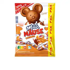 CHOCEUR Milch Mäuse XXL 300 g, Karamell