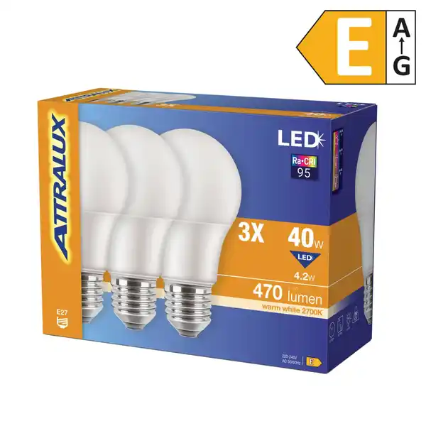 Bild 1 von ATTRALUX LED-Birnen E27, 3-St.-Packg.