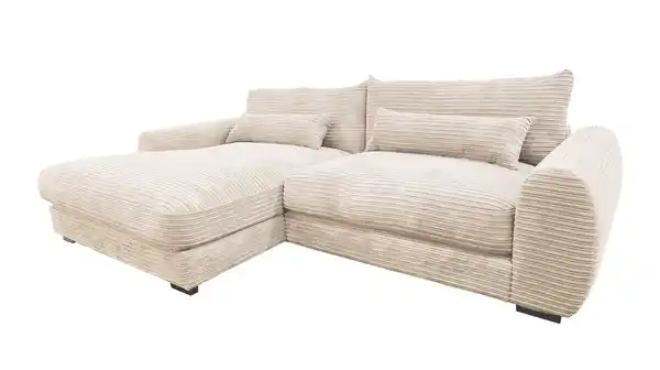 Bild 1 von Ecksofa Cord creme 265 x 180 cm - OT links - MARK