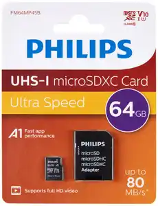 PHILIPS Speicherkarte microSDXC 64 GB