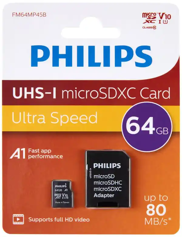 Bild 1 von PHILIPS Speicherkarte microSDXC 64 GB
