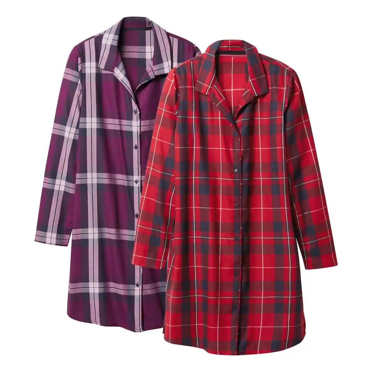 Bild 1 von OYANDA® Damen-Flanell-Bigshirt