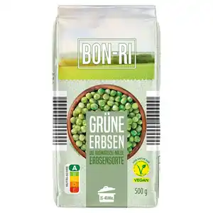 BON-RI Hülsenfrüchte 500 g, grüne Erbsen
